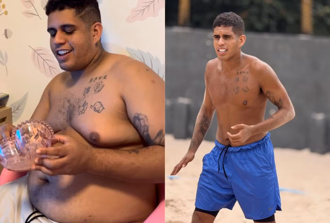 Gaab impressiona ao mostrar antes e depois após perder 20 kg - Foto: Instagram