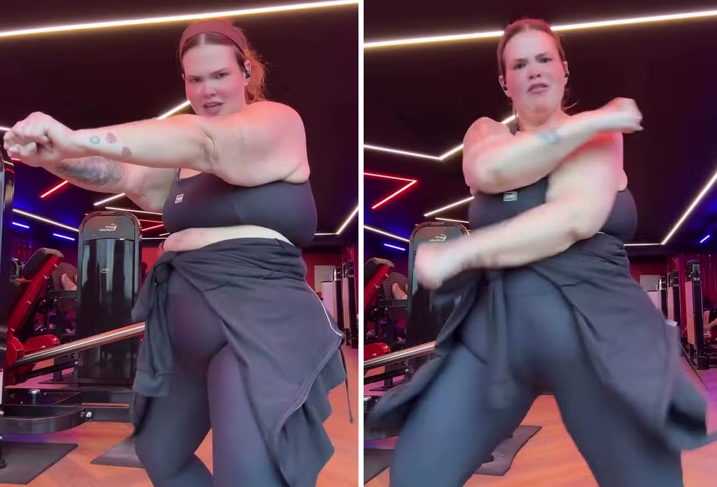 Thais Carla mostra evolução após perder mais de 85 kg e anima seguidores com treino - Foto: Instagram