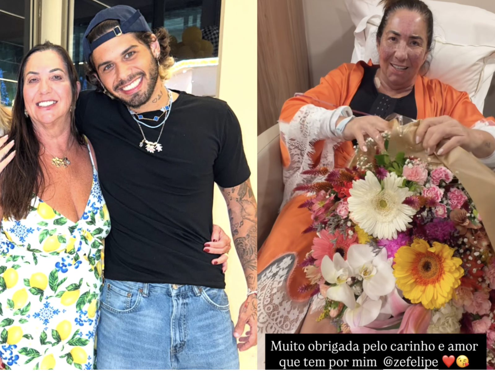 Margareth Serrão recebe flores do ex-genro, Zé Felipe, após procedimentos cirúrgicos 17 Captura de Tela 2026 03 01 as 22.19.35