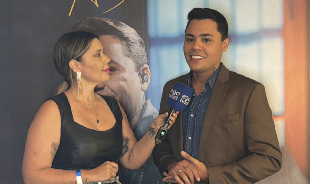 Felipe Araújo atende imprensa antes de show no Villa Country em São Paulo - Fotos: Kelin Gnoatto/Brazil News