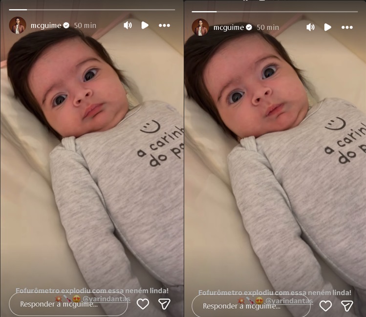 MC Guimê e Fernanda Stroschein são pais de Yarin - Foto: Reprodução / Instagram @mcguime