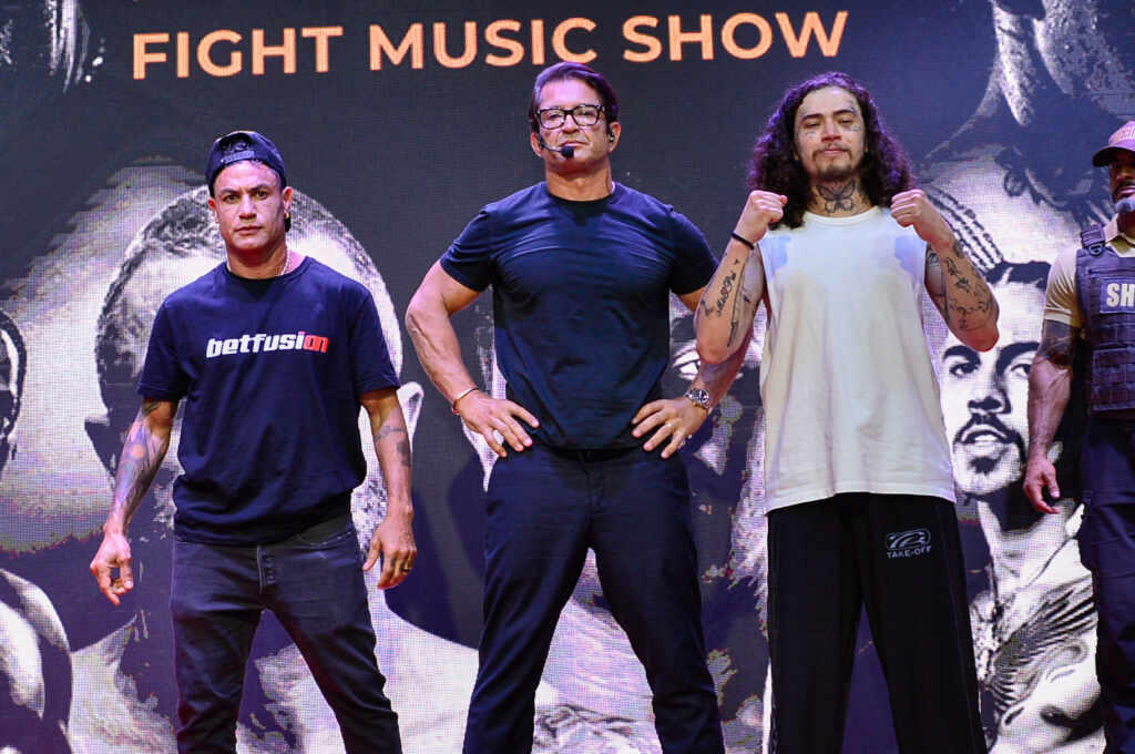 Personalidades participaj de entrevista coletiva antes do Fight Music Show, na Zona Sul de SP - Fotos : Eduardo Martins / Brazil News