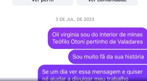 Milena revela que mandou mensagens para Virginia e conteúdo vem à tona do lado de fora do BBB26