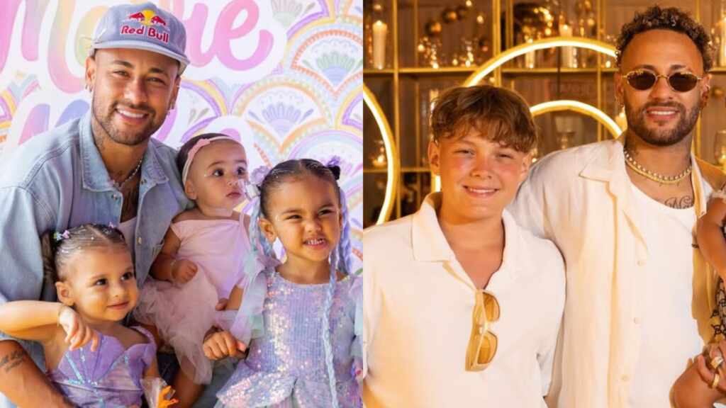 Neymar Jr se encanta ao mostrar Mavie torcendo pelo Brasil - Foto: Reprodução / Instagram @neymarjr