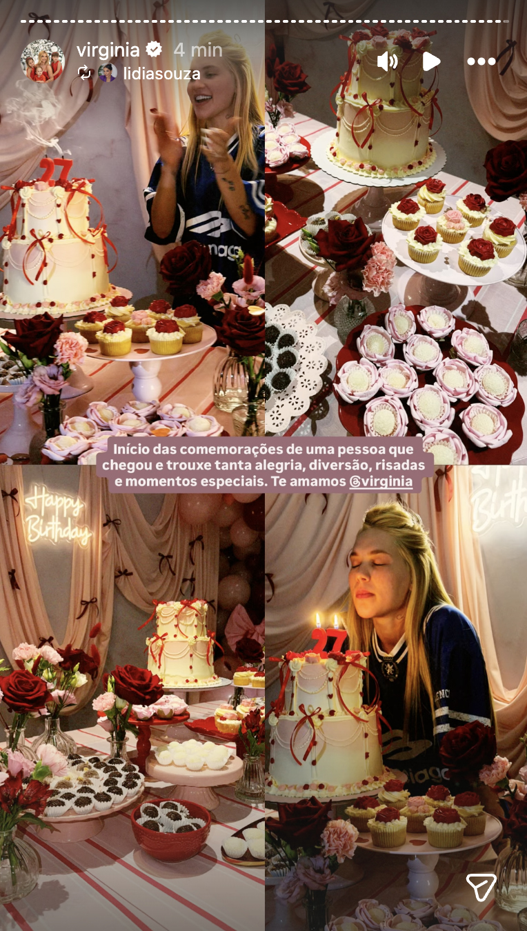 Festa de aniversário de Virginia - Foto: Reprodução / Instagram