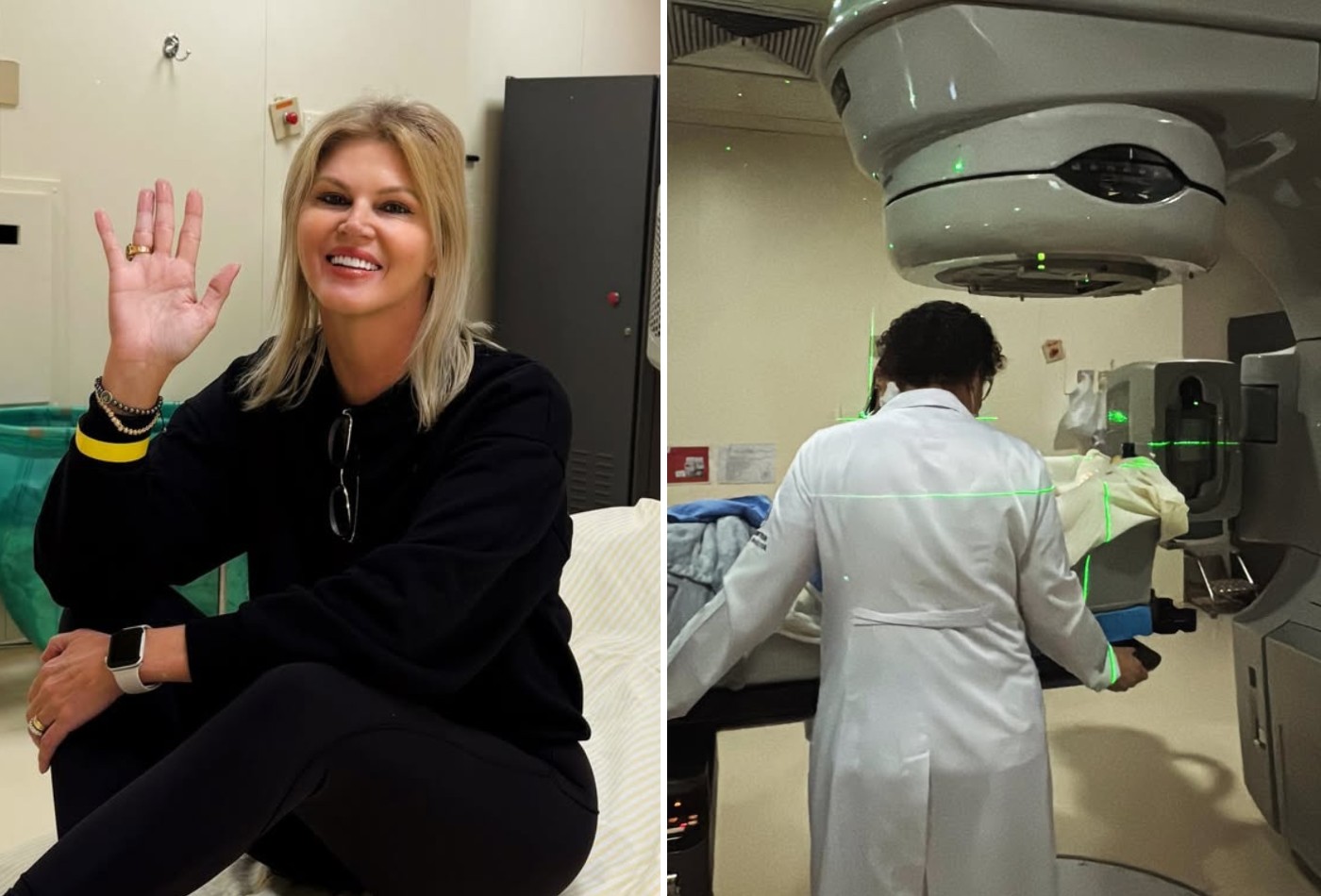 Val Marchiori desabafa após quinta sessão do tratamento de câncer: 'Conheci o medo'