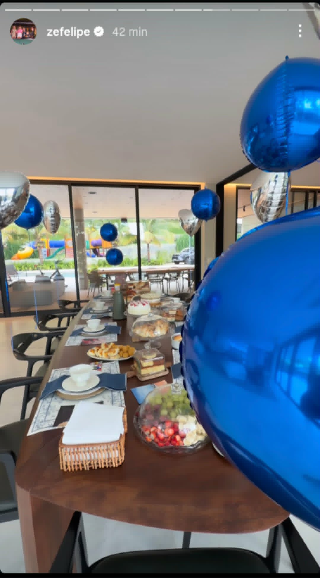 Aniversario de Ze Felipe veja o cafe da manha especial 1