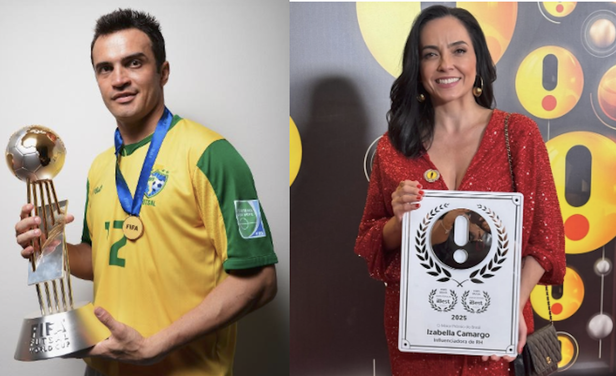 Falcão - Créditos:  Lars Baron - FIFA/FIFA via Getty Images e Izabella Camargo - Créditos: @izabellacamargoreal