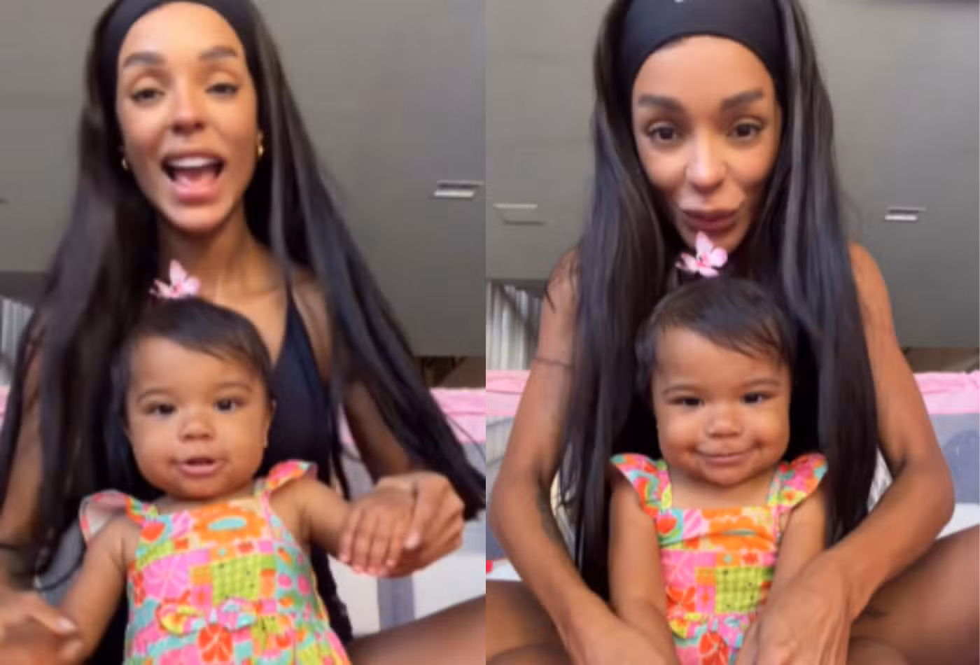 Ludmilla regrava sucesso infantil para sua filha com Brunna Gonçalves: 'Especial para ela'