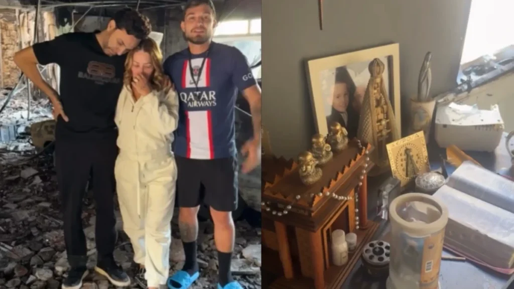 Incêndio destrói casa dos pais de MC Gui, mas altar religioso permanece intacto Incêndio destrói casa dos pais de MC Gui, mas altar religioso permanece intacto